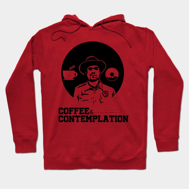 Coffee and Contemplation Hoodie by Daltoon